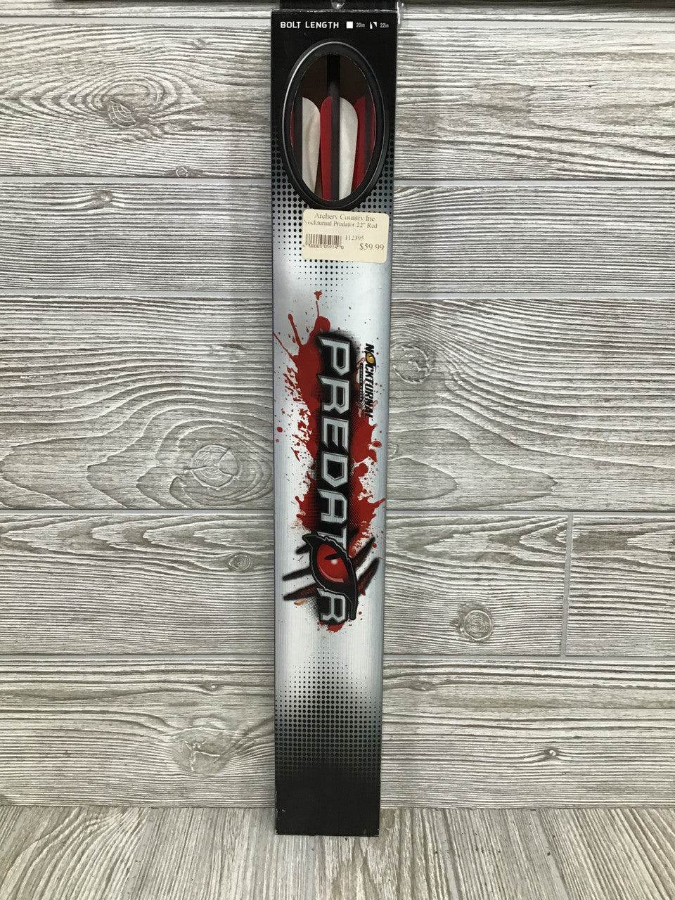 Nockturnal Predator Bolts 22" Red 3 Pack