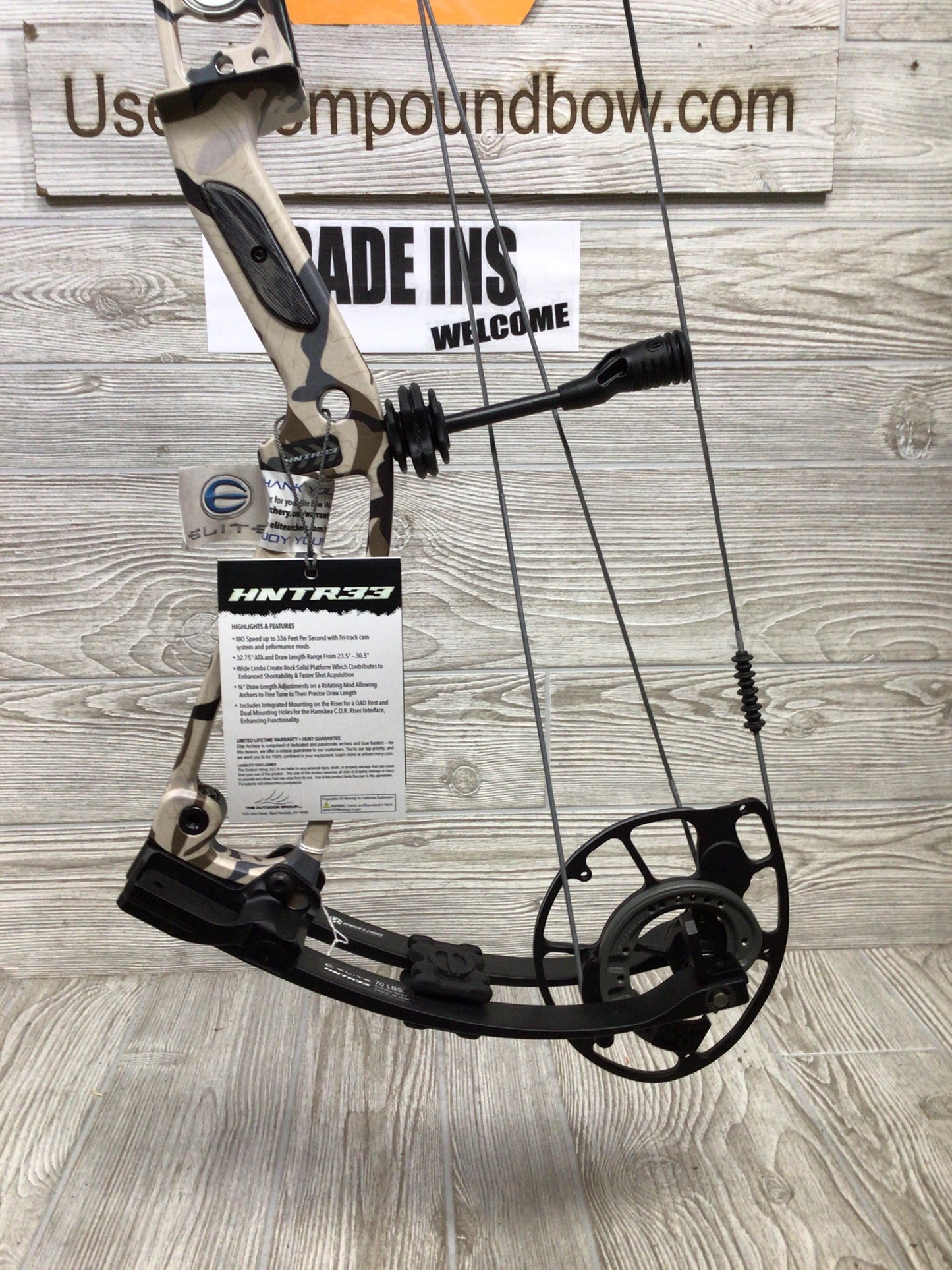Elite HNTR33 Vuni RH Bow 60-70#