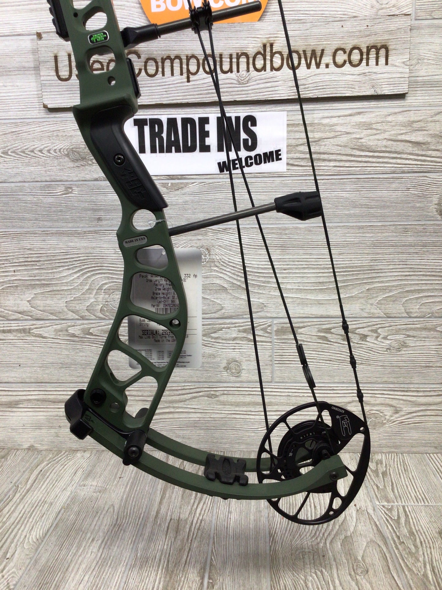 PSE Unite EC2 Right Handed 60-70# OD Green 25.5-31"