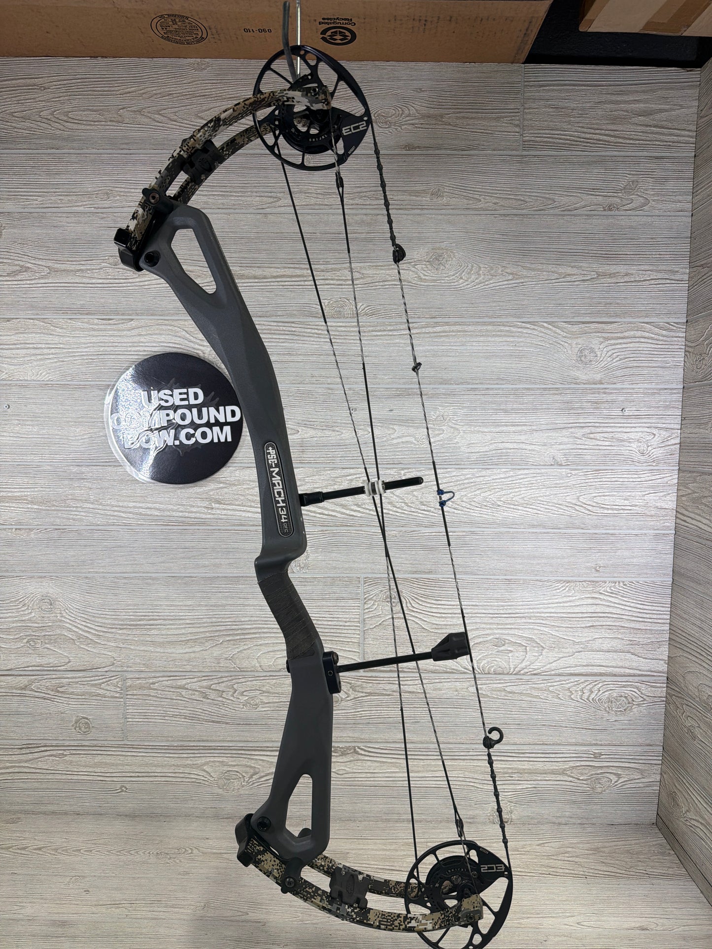 PSE Mach 34 EC2 Cam Right Hand charcoal/elevated 2 SystmX gas strings