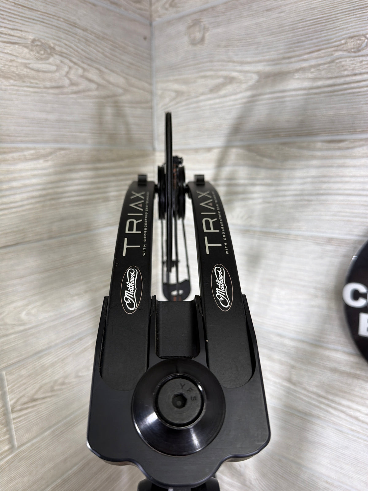 Used Mathews Triax 29.5" 70lb Black Bow Pkg