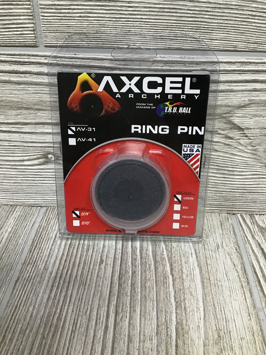 Axcel X-31 Fiber Optic Ring Pin .019 Sight Pin Green