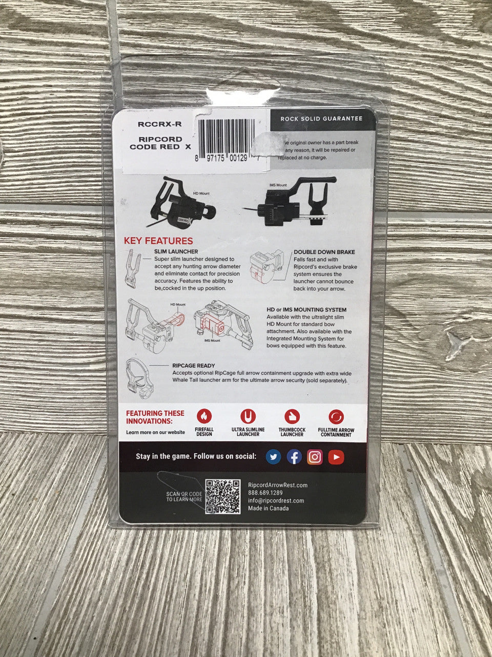 Ripcord Code Red X HD Mount Right Hand