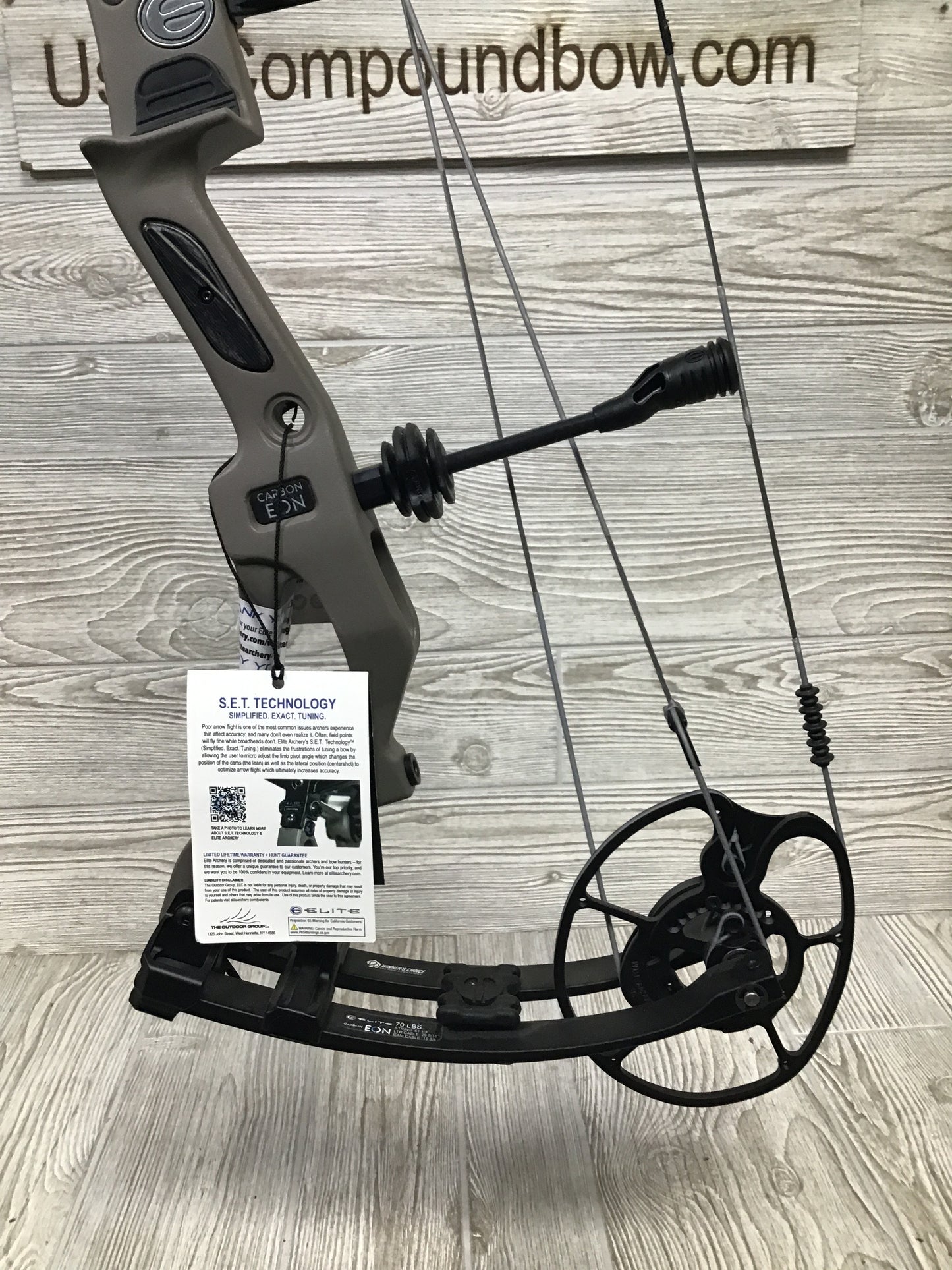 Elite Eon Carbon Sienna Brown RH 70lbs