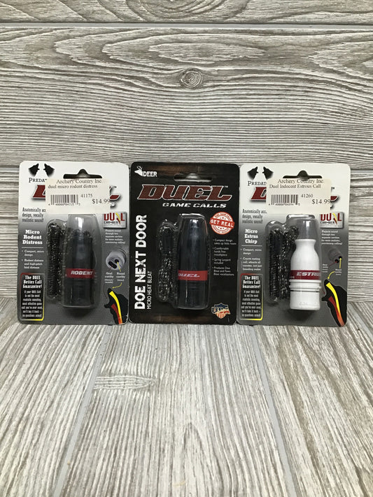 Duel Game Calls 3 Call Bundle - Micro Heat Bleat, Estrus Chirp, Rodent Distress