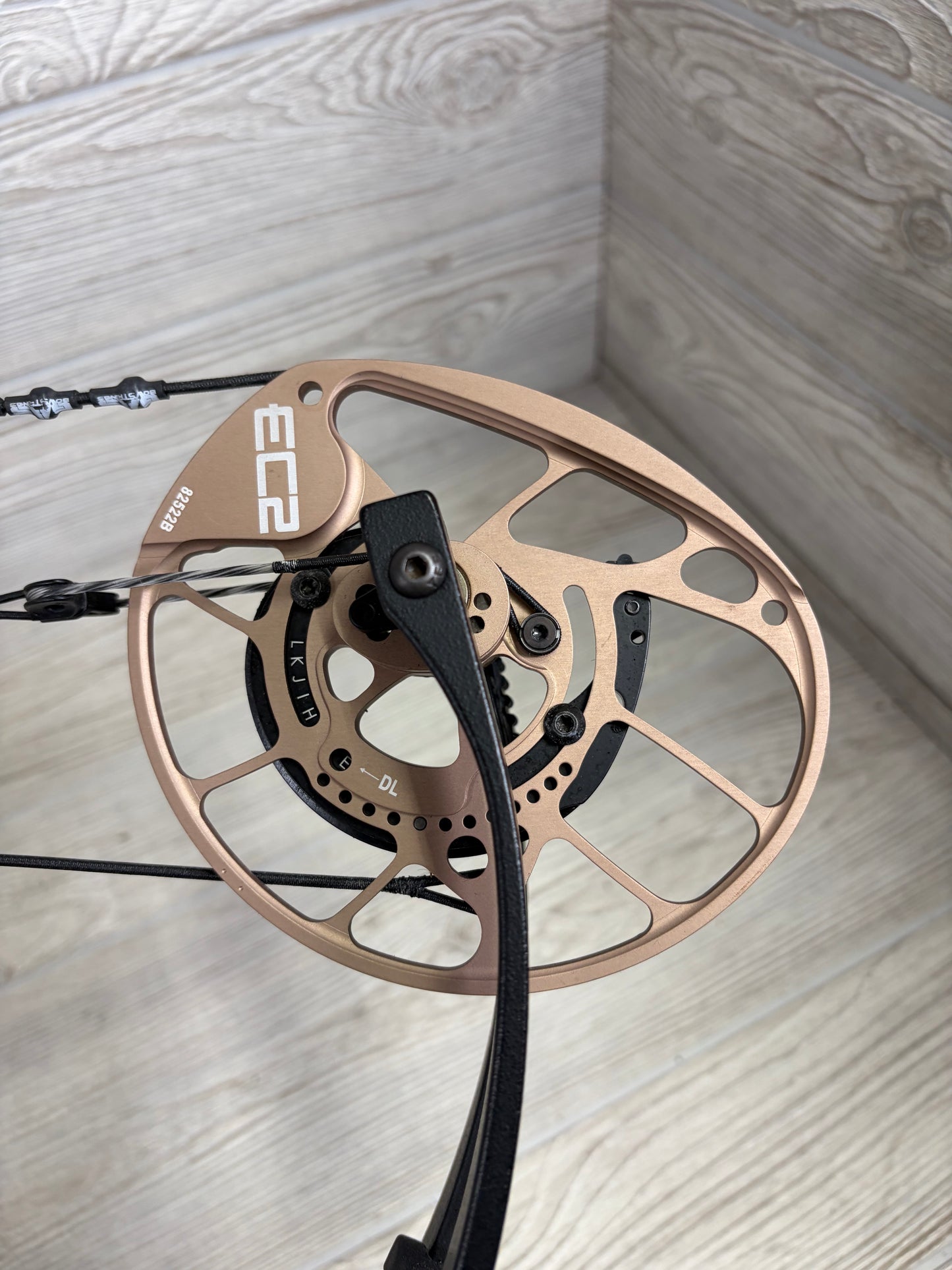 Used PSE Mach 33 DS 25.5-31" 70-80lb Right Hand Black/Bronze with Gas System X Strings