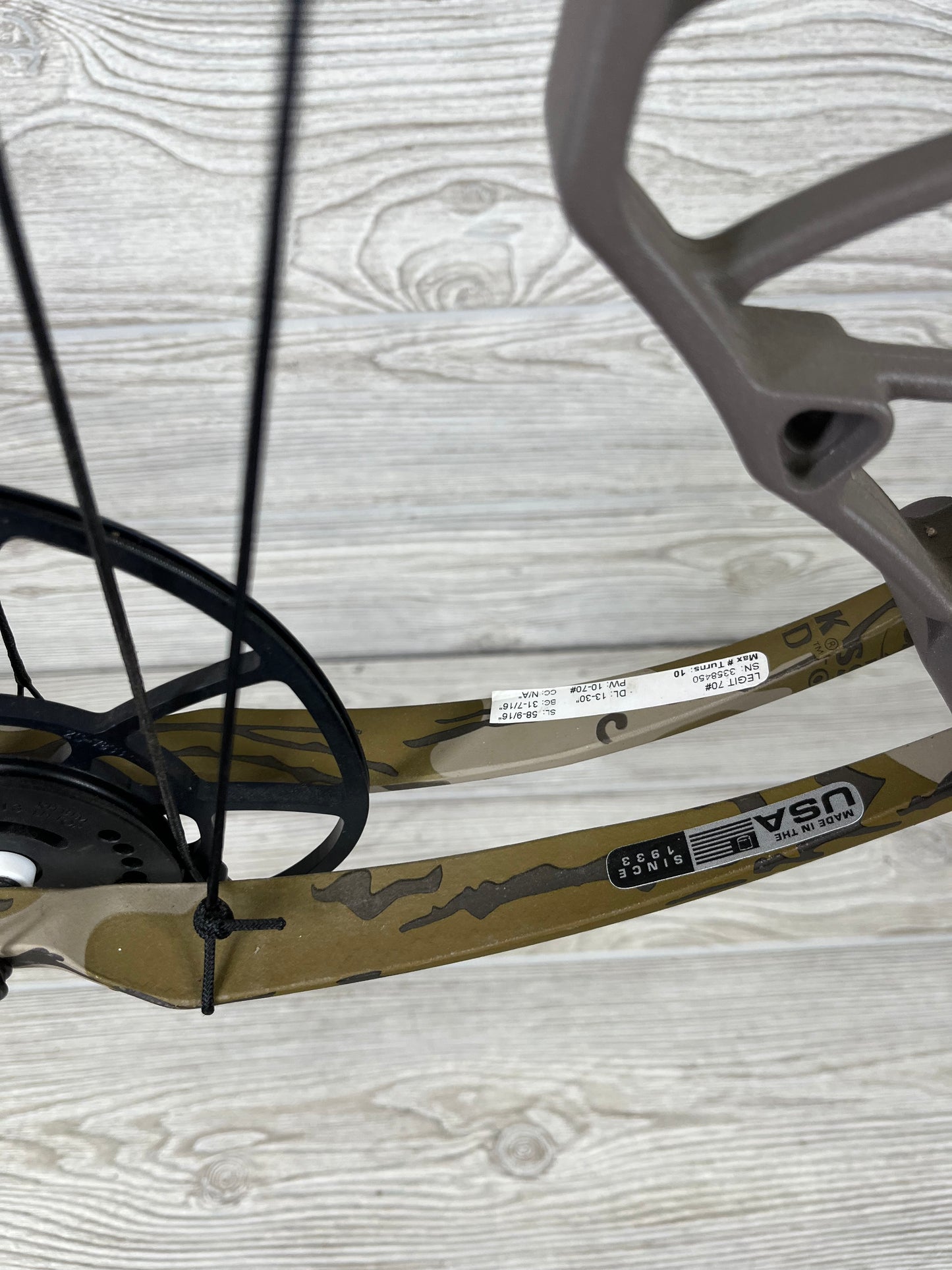 Bear Legit RH Package Stone/Bottomland 10-70#