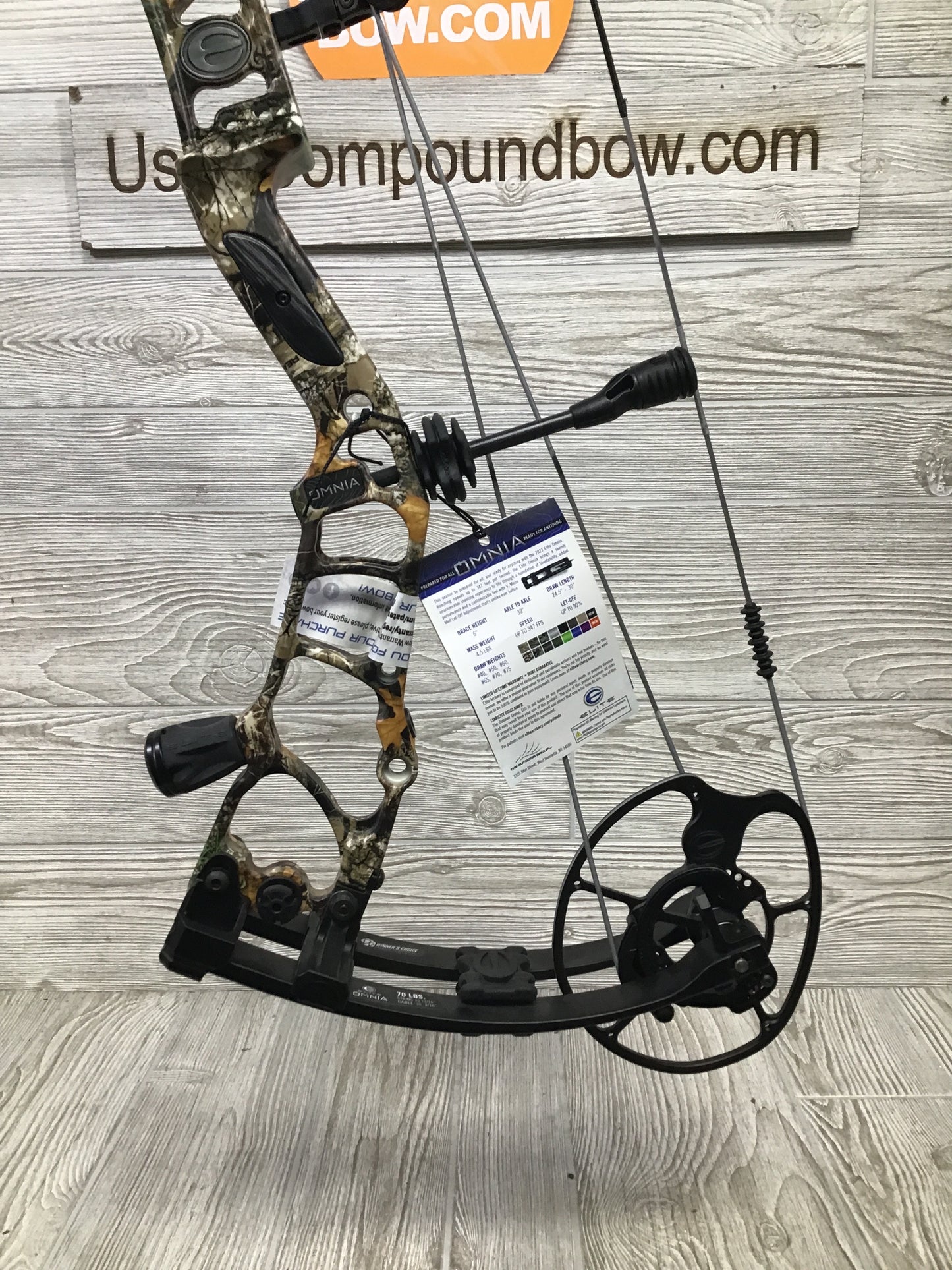 NEW Elite Omnia RH Realtree Edge 60-70# 24.5-30