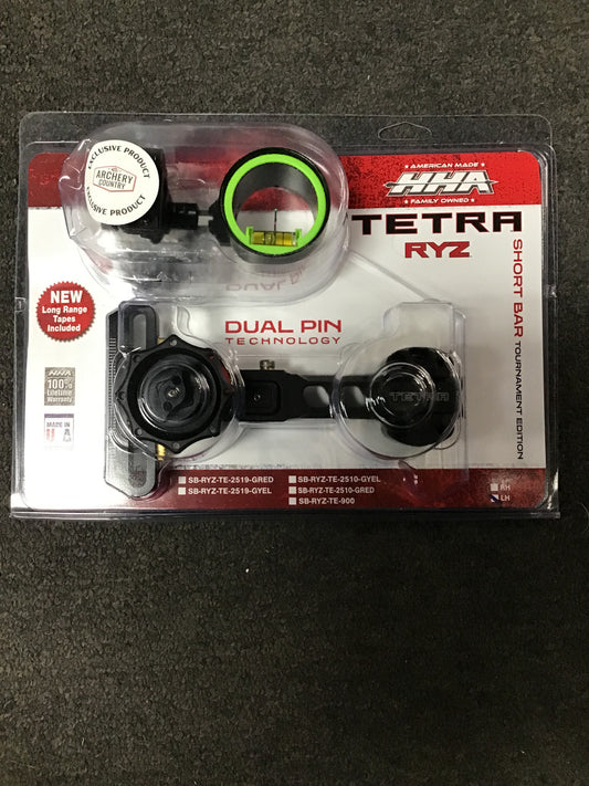 Brand New HHA Tetra RYZ 2 pin Left Handed Dovetail W/Rechargeable Sight Light