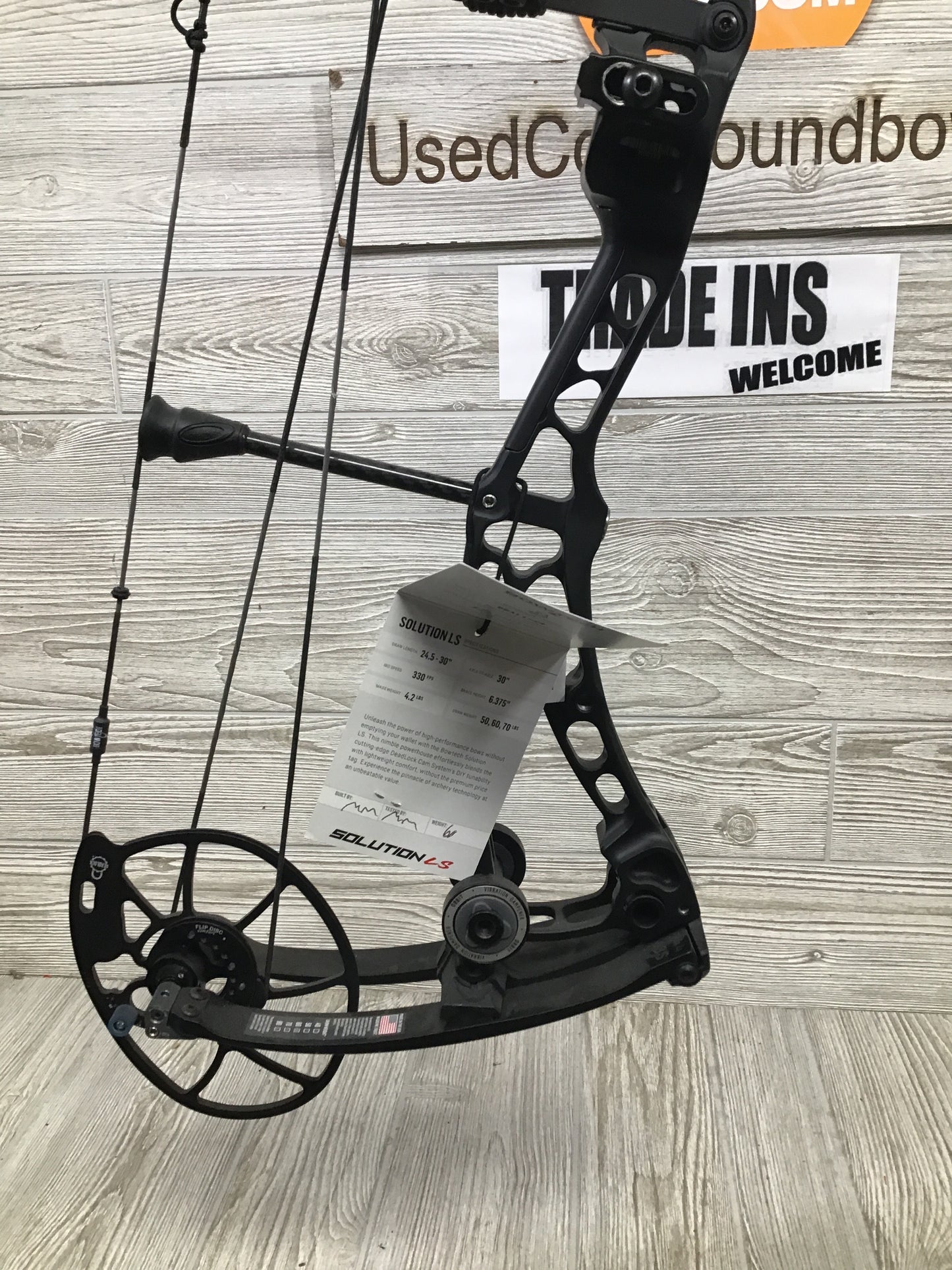 Bowtech Solution LS Right Hand Black 50-60#