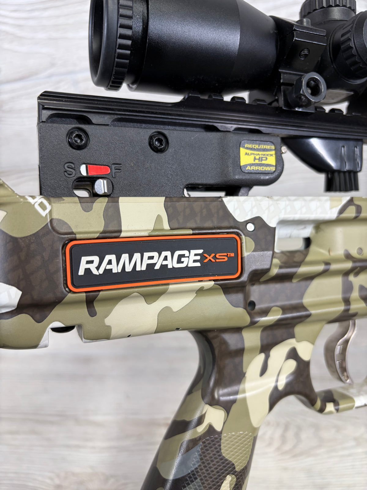 Used Wicked Ridge Rampage XS W/AcuDraw Crossbow package