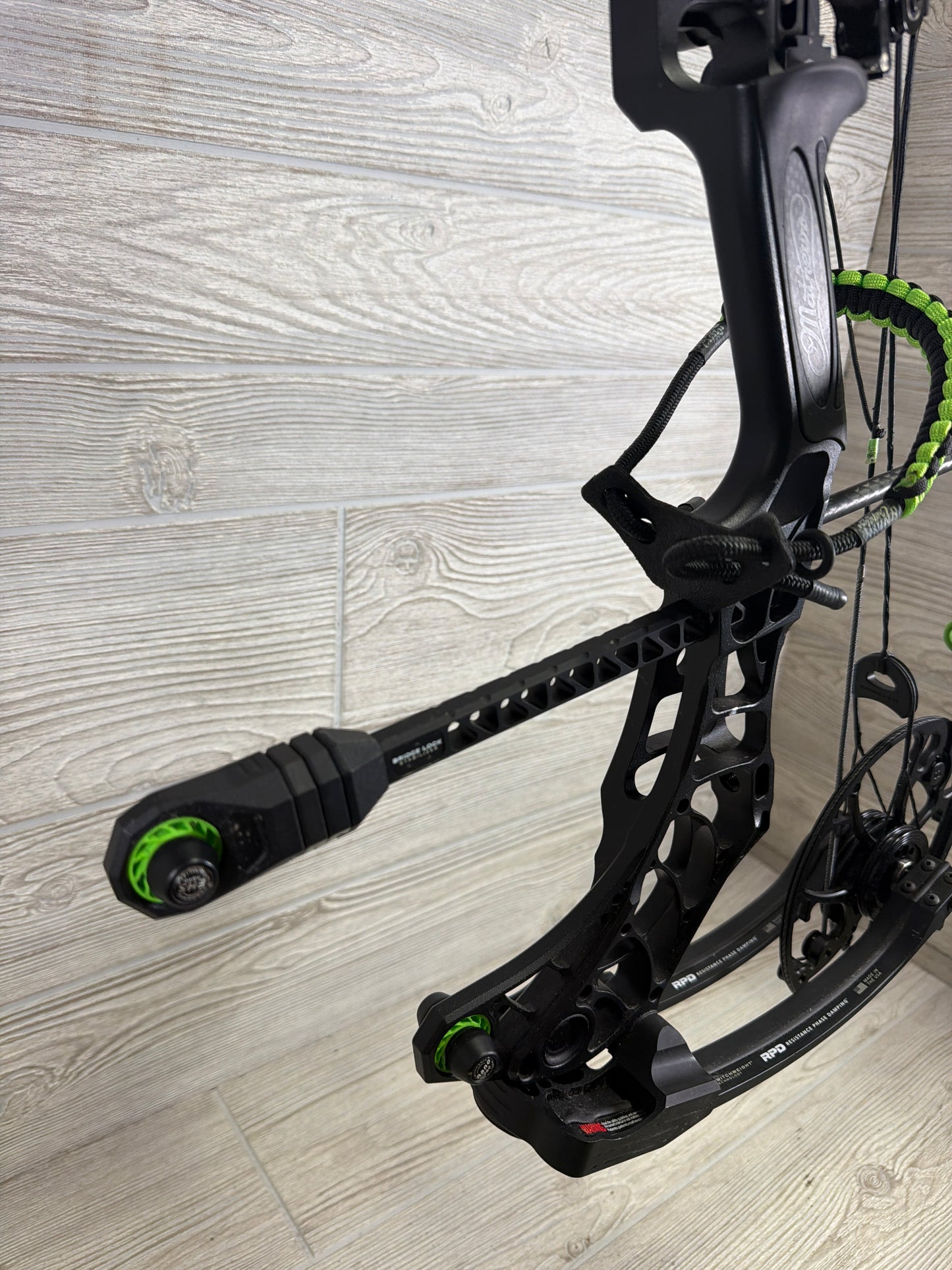 Used Mathews Phase 4-29 Right Hand Black Bow Package W/ Custom Dialed Pruf