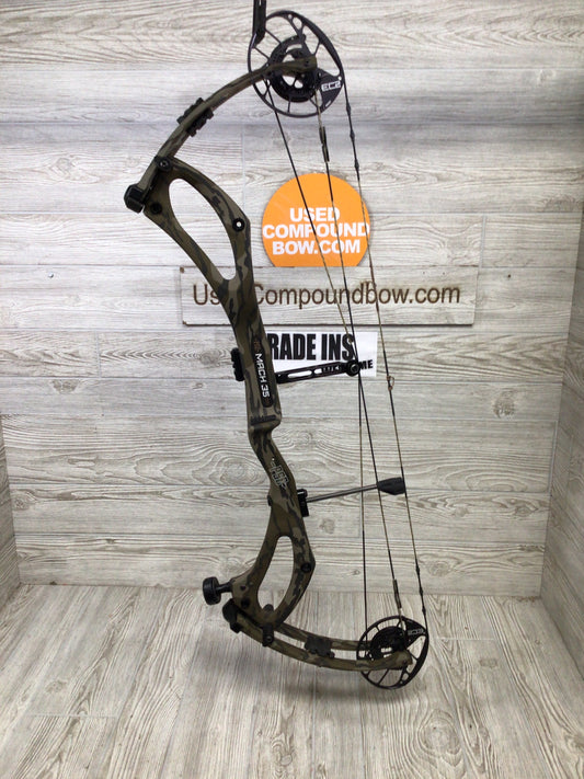 PSE Mach 35 right hand mossy oak bottomlands 60-70# 27-32.5"