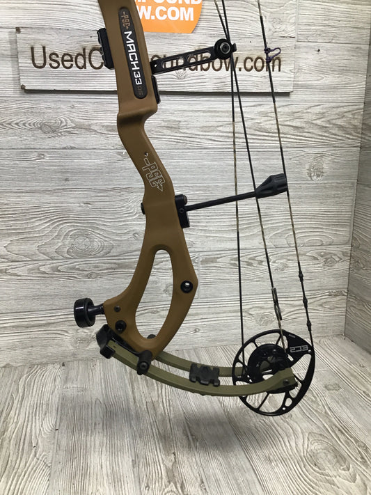 Used PSE Mach 33 DS 25.5-31" 60-70lb Right Hand Tan & Green