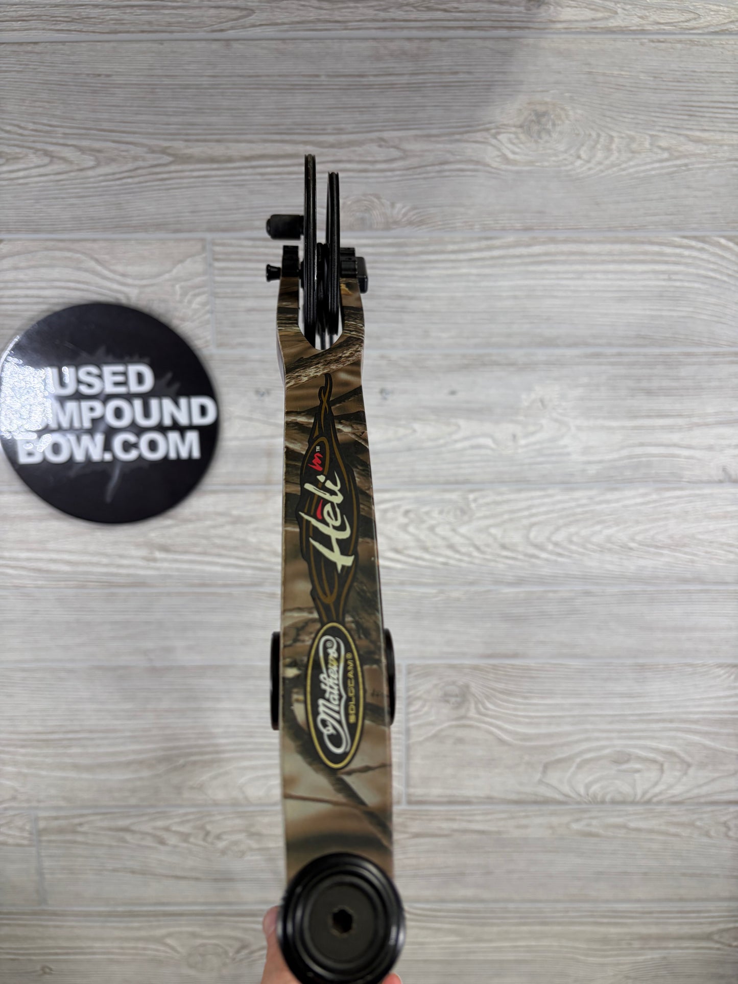 Used Mathews Helim 29" RH 40-50lbs Lost Camo