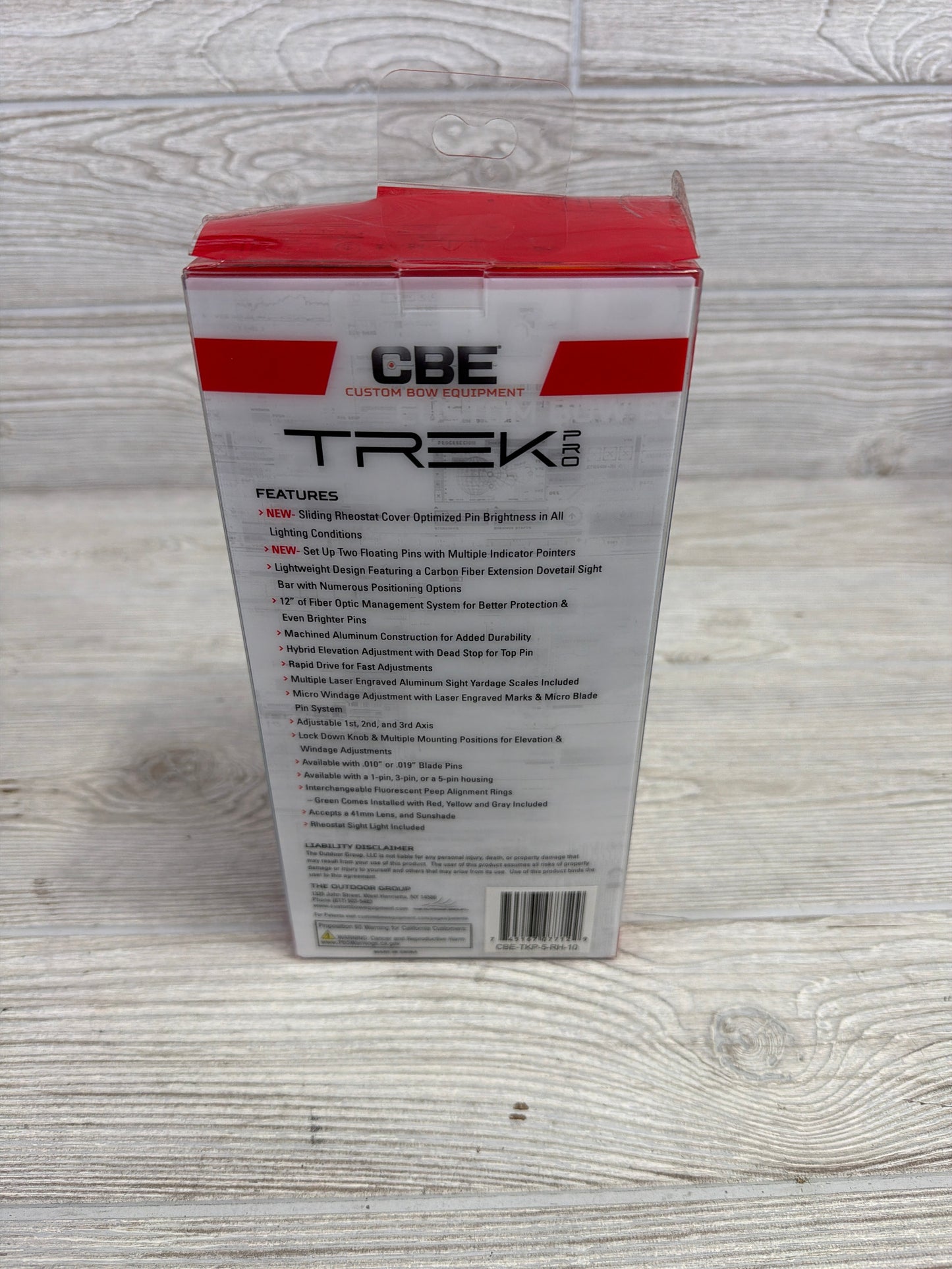 CBE Trek Pro .010 5 Pin Sight Right Hand