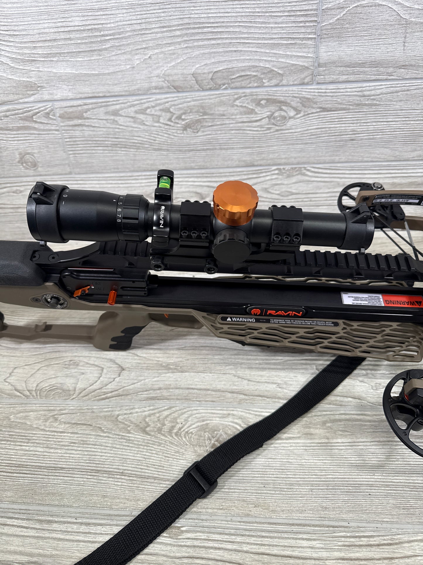 Used Ravin LR package desert tan sniper scope