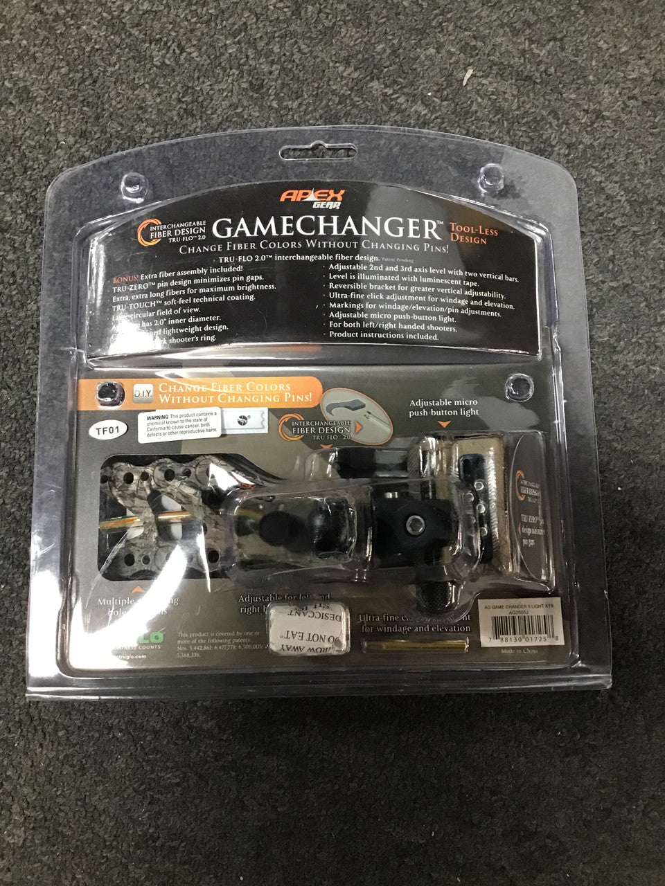 Apex Game changer 5 pin Micro Adjust Sight Realtree Xtra