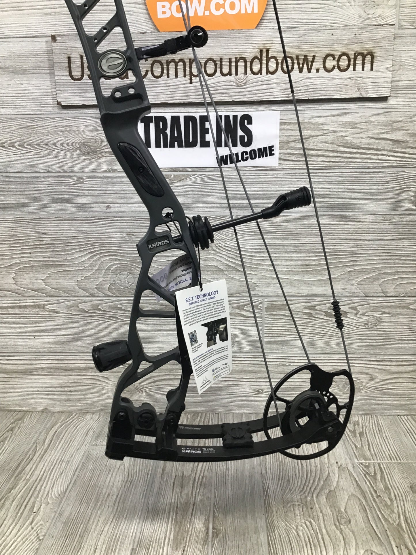 Elite Kairos Slate Gray 60-70# Right Handed Bow