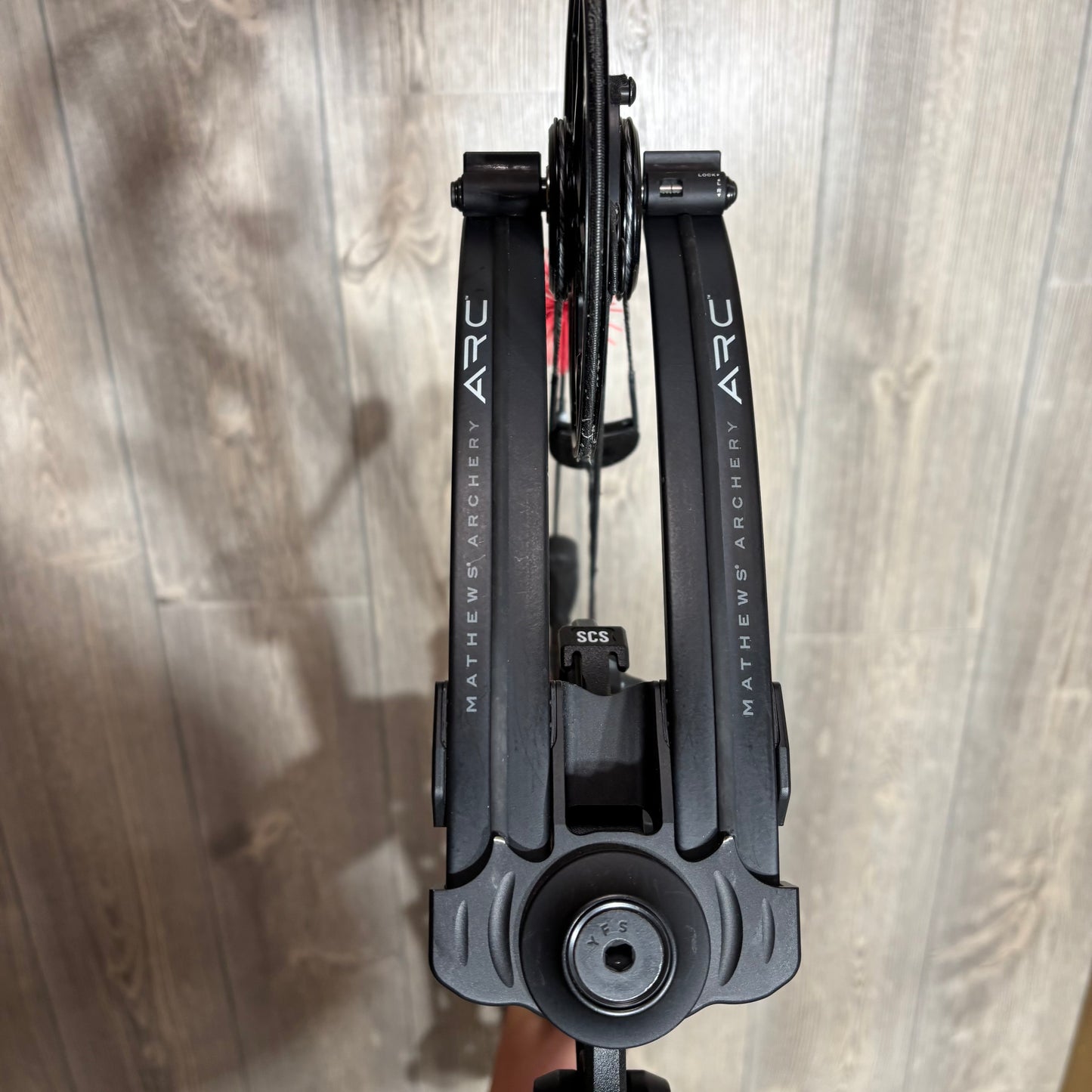 Used Mathews ARC 34 RH Black with SysymX Strings