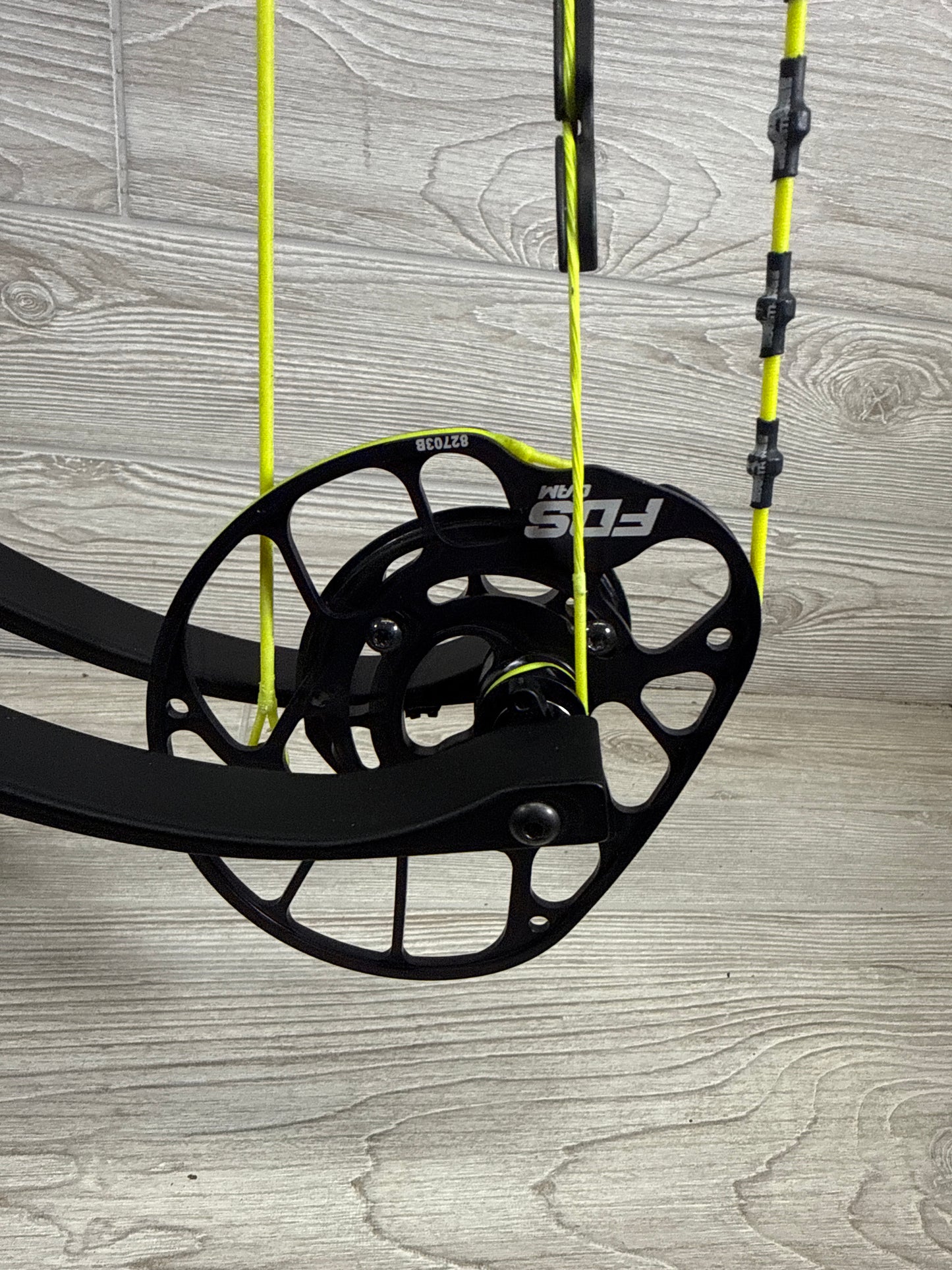 Used PSE Sicario FDS Black Right Handed with custom strings 70#