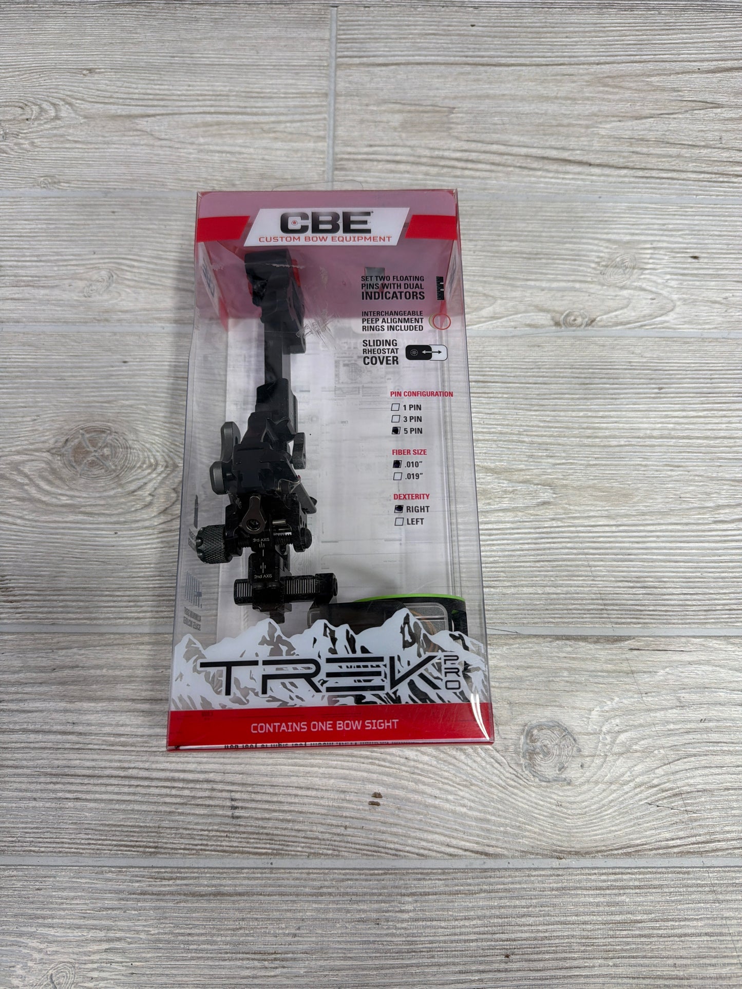 CBE Trek Pro .010 5 Pin Sight Right Hand
