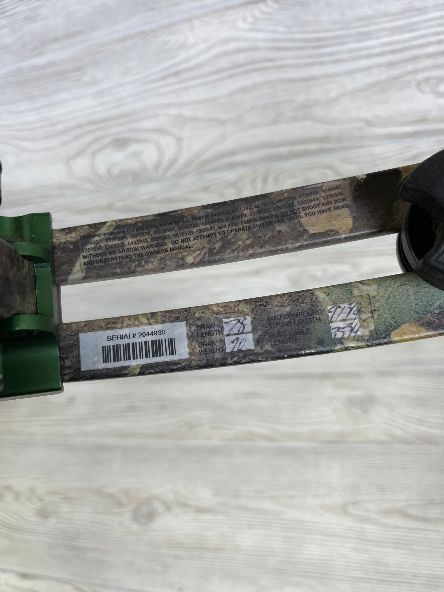 Used Bear the Truth RH camo package