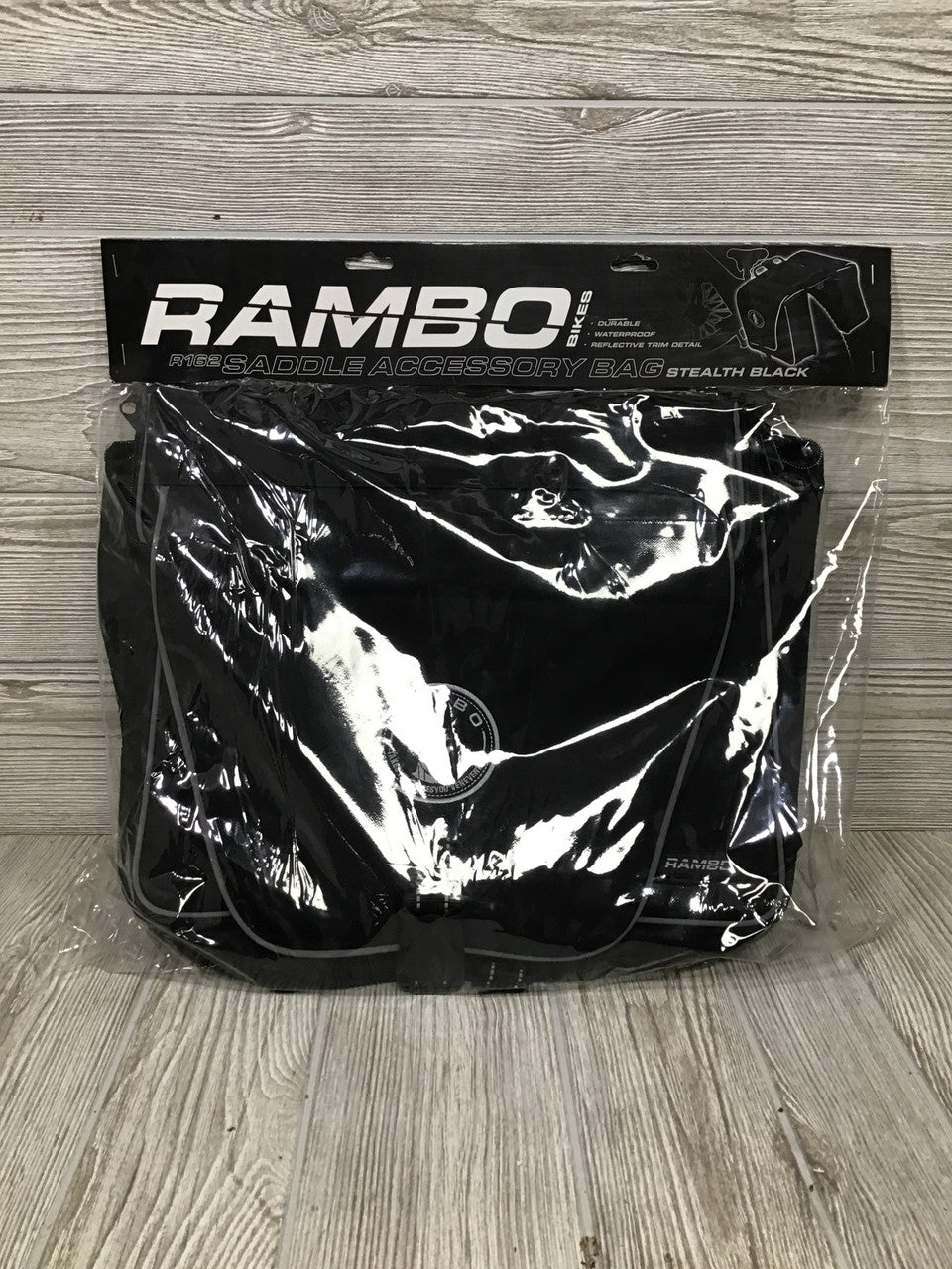 Rambo Black Double Saddle Accessory Bag R162