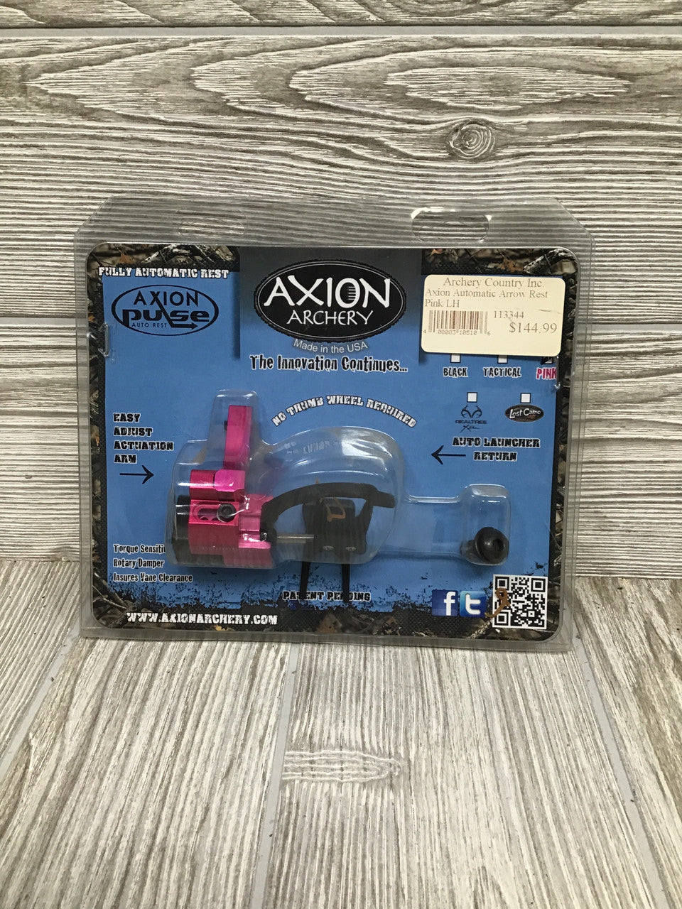 Axion Automatic Pulse Rest - Pink - Left Hand - UsedCompoundBow.com