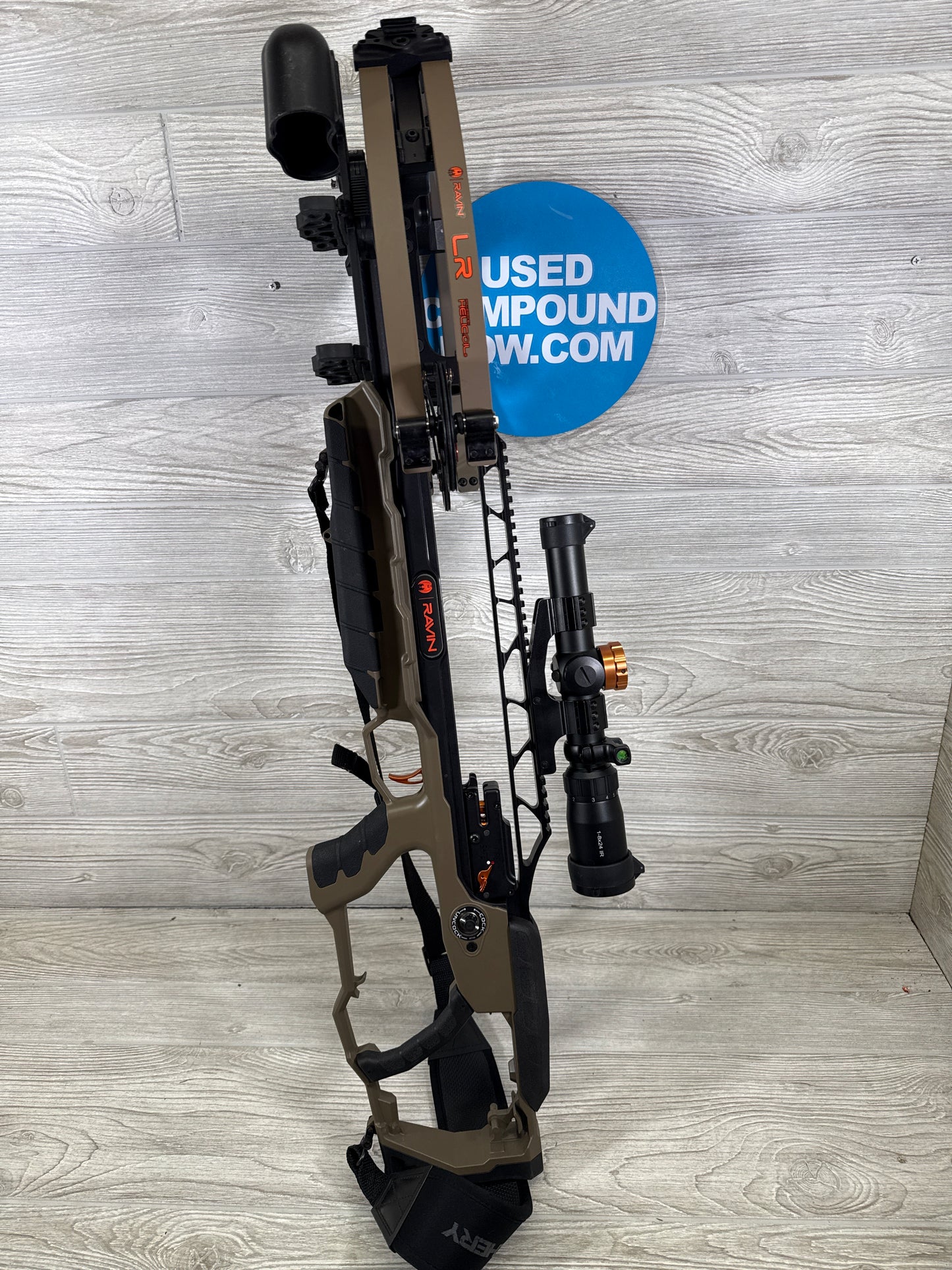 Used Ravin LR package desert tan sniper scope