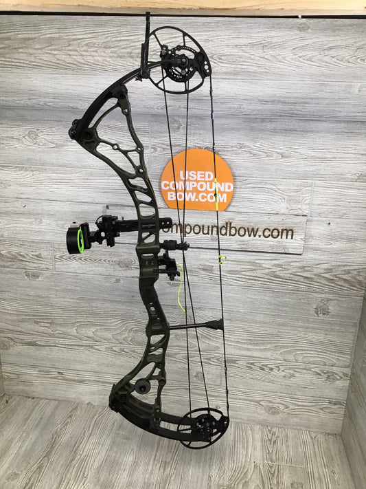 Used Bowtech Core SR 60-70lbs RH OD Green and Black Bow Hunter Package