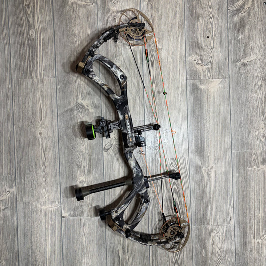 Used PSE Mach 30 DS RH 70lbs Kryptek Package