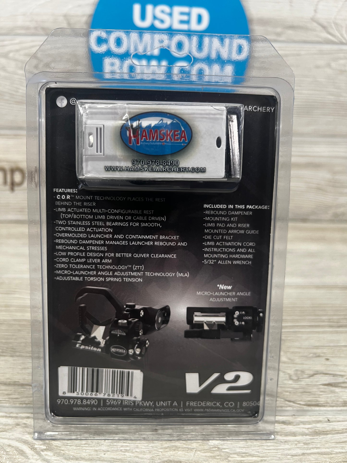 Hamskea Epsilon V2 Universal Bracket LH Black