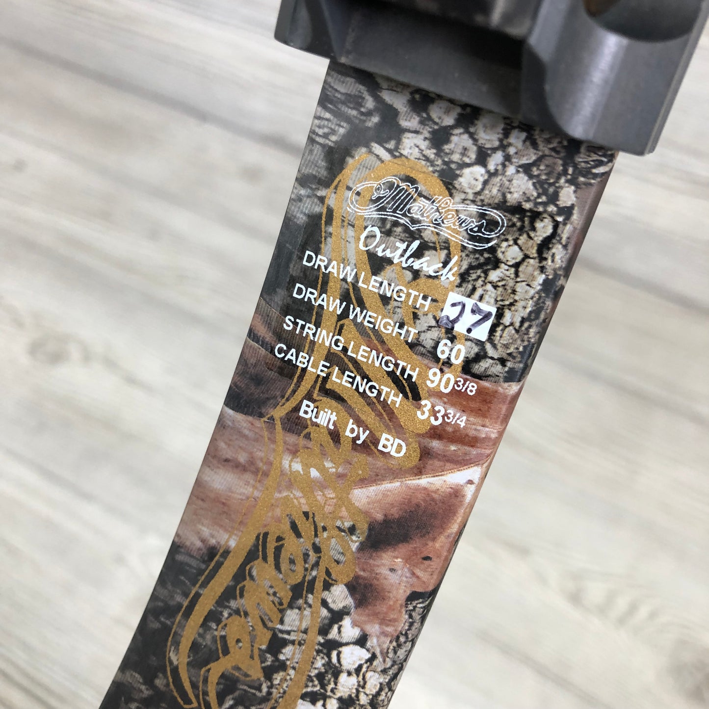 Mathews Outback 27" 60lb Right Handed Bow package