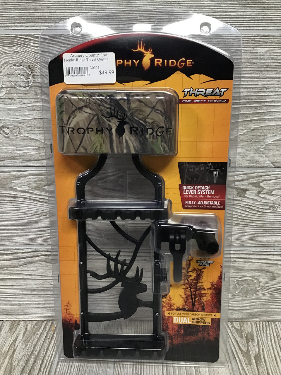 Trophy Ridge Threat 5 Arrow Realtree APG Quiver - Used Compound Bows ...
