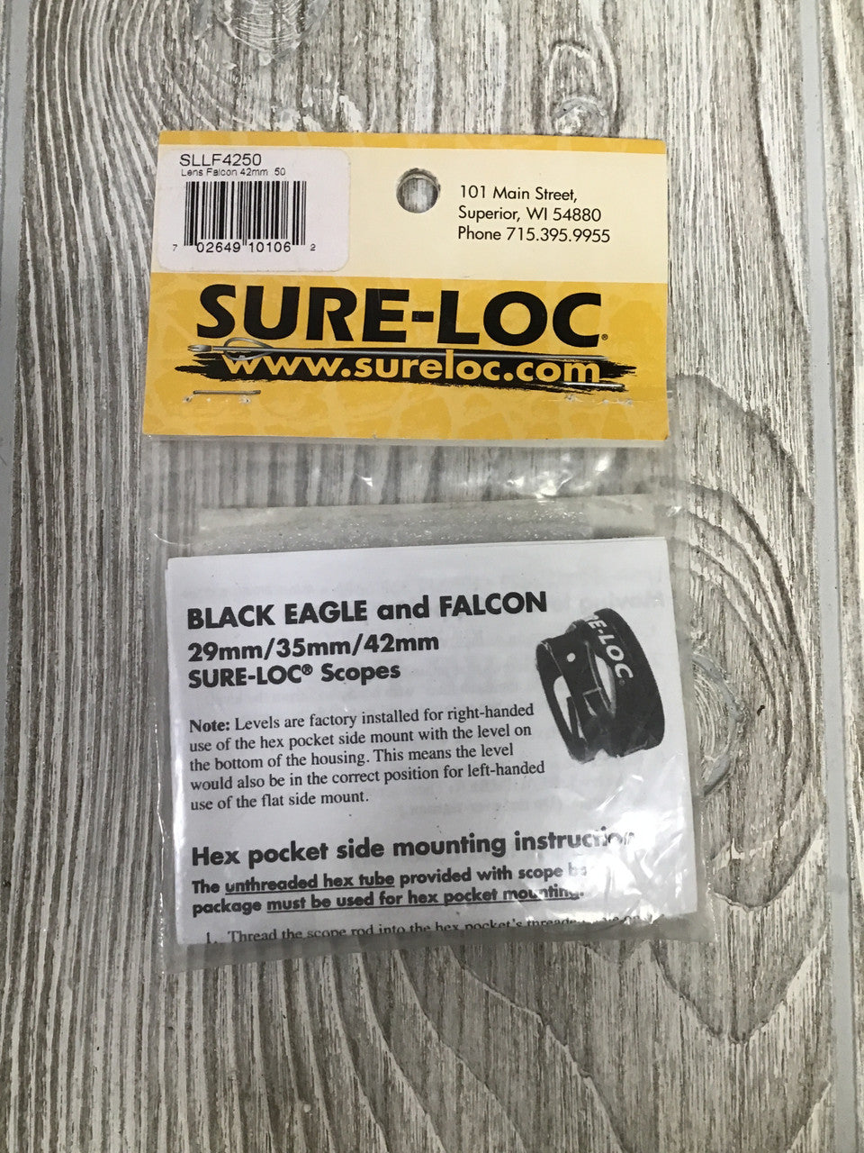 Sure-Loc Falcon 42mm .50  4x Lens