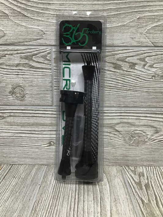 365 Archery Micro DVS Stabilizer Combo 8"/6" Black
