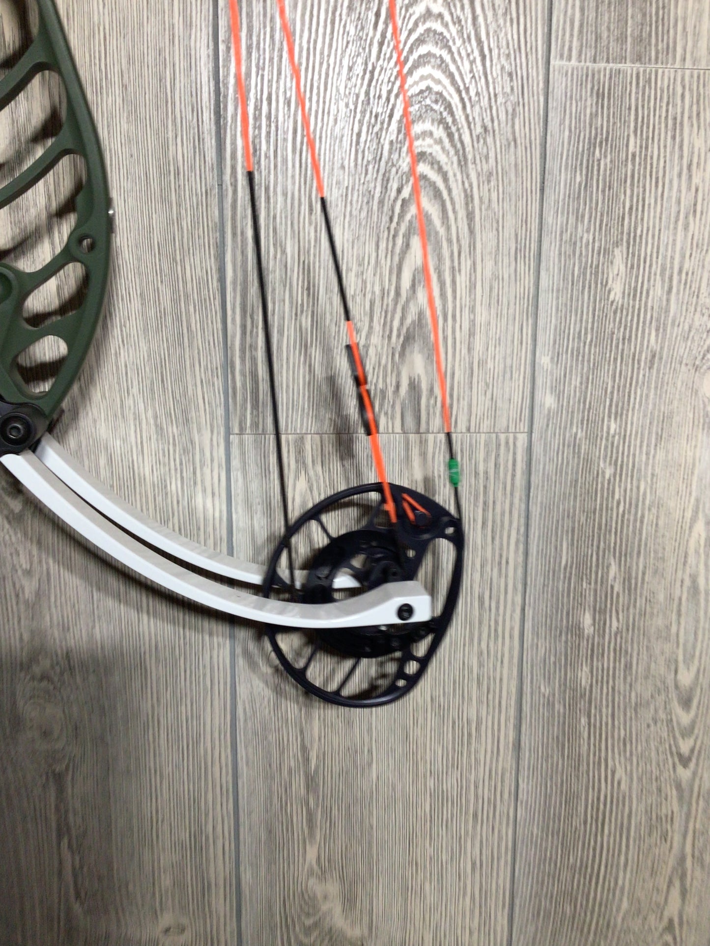 Used PSE Dominator DUO SE2 38 50-60# Green W/White Limbs