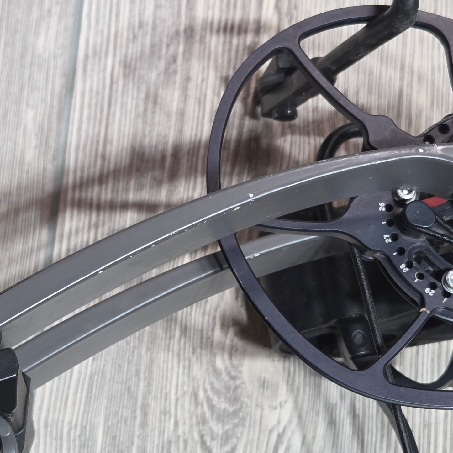 Used Bowtech Revolt 30" 70lb RH Gray Bow