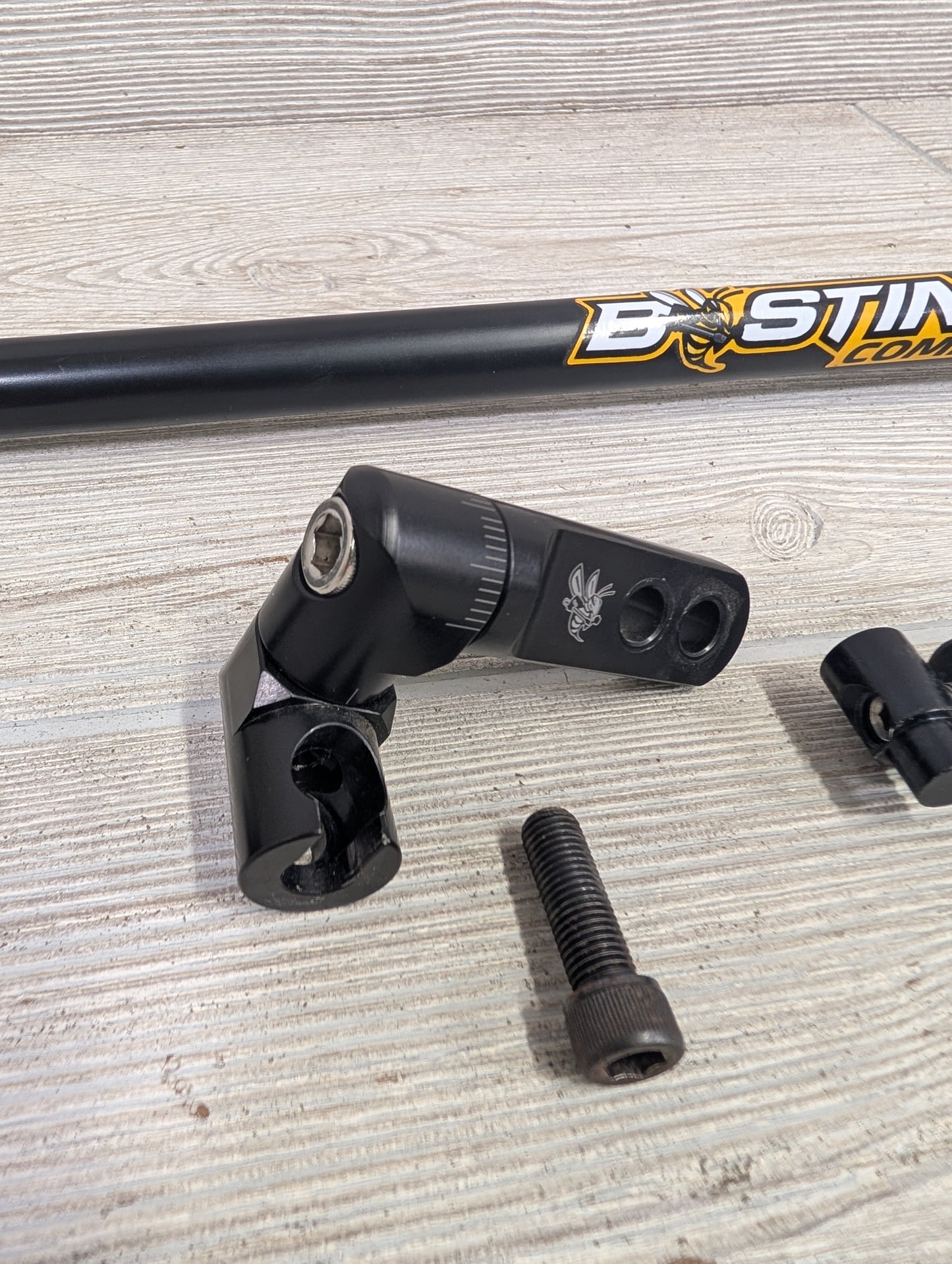 USED B Stinger Competitor Carbon Stabilizer Black set 30''-12'' and front DC and back bar mount DC