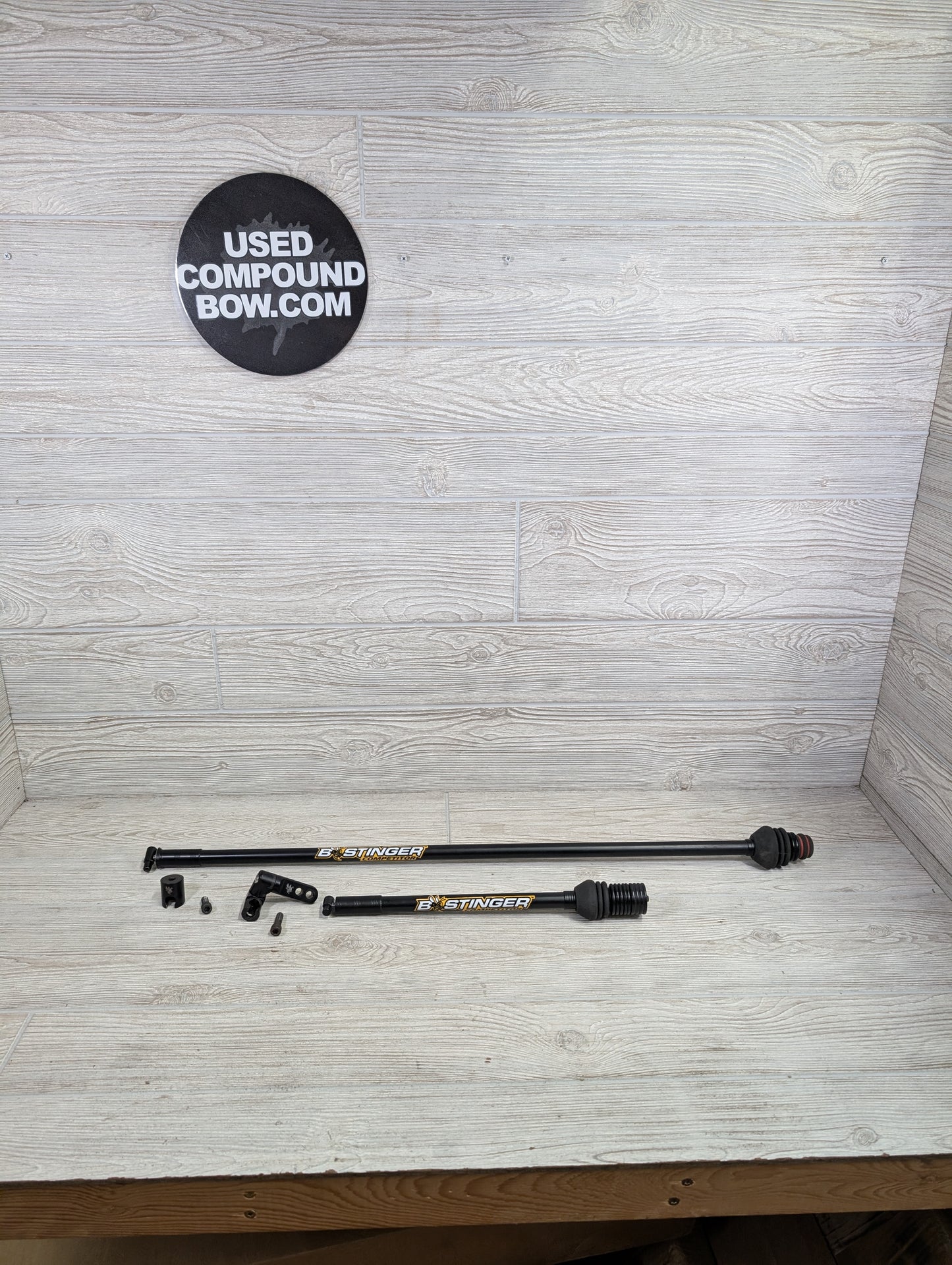 USED B Stinger Competitor Carbon Stabilizer Black set 30''-12'' and front DC and back bar mount DC