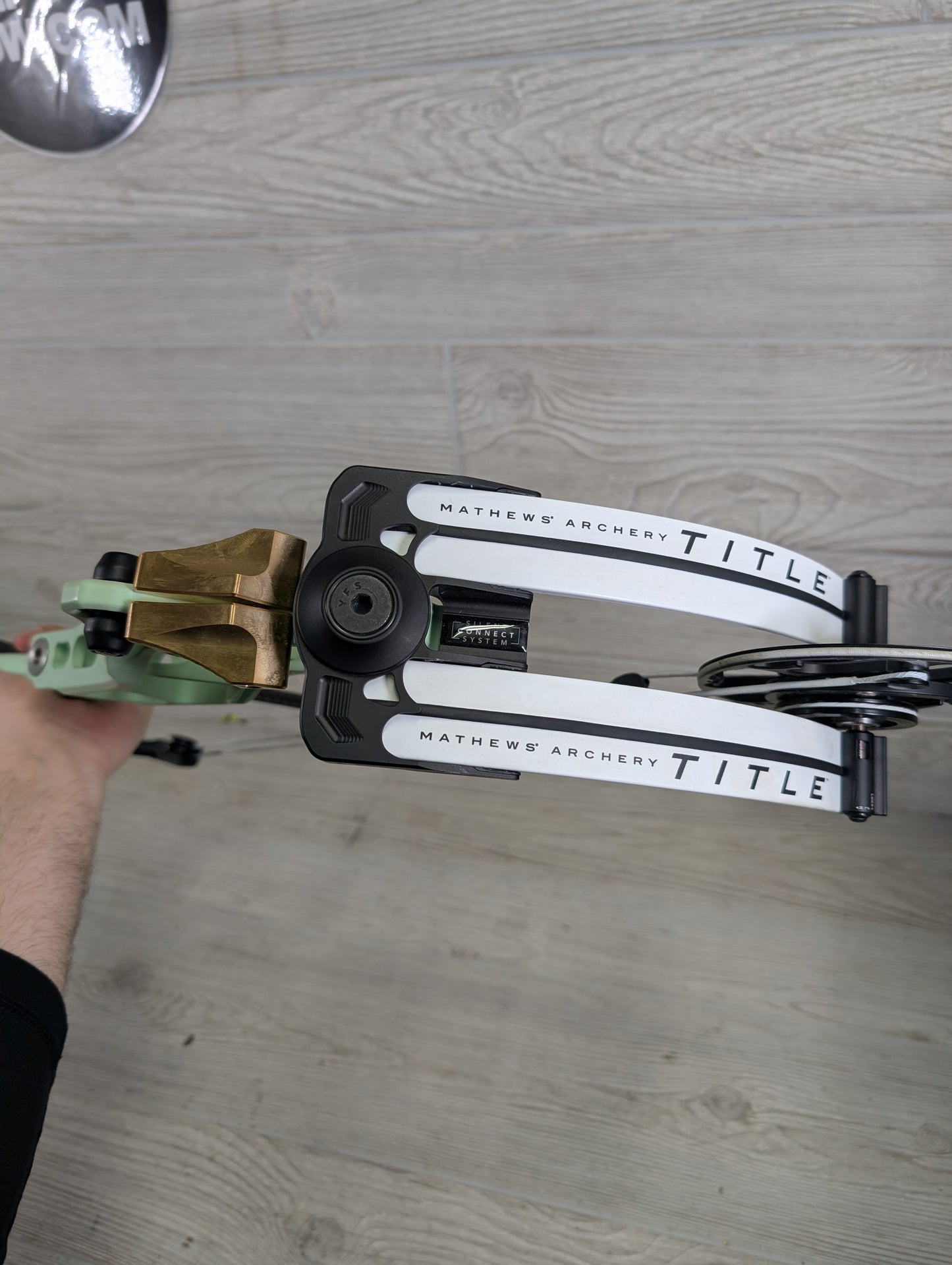 Used Mathews Title 38 (Gen 2) Mint White limbs Right Handed Target Bow