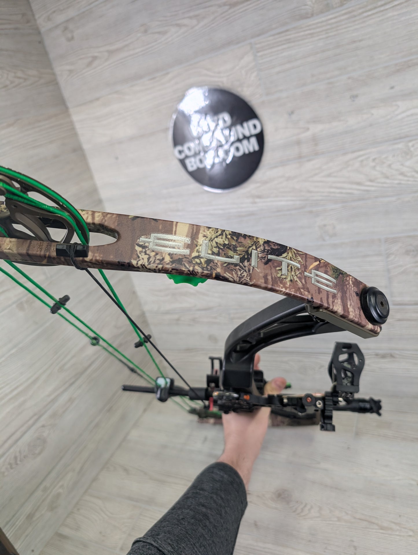 2012 Elite Answer Right Hand Black Riser Camo Limbs Package 50-60#