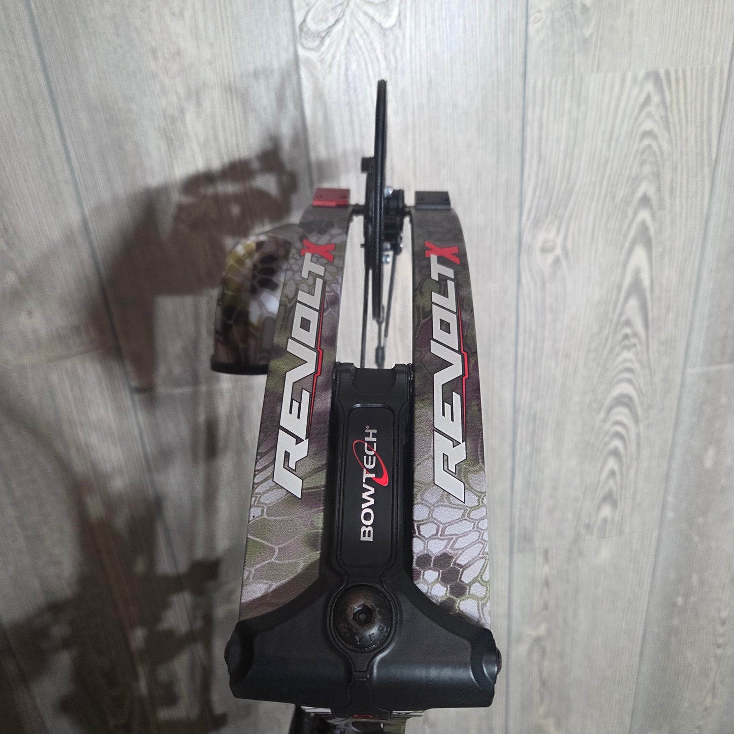 Used Bowtech Revolt X 28" 60lb RH Kryptek Camo Bow