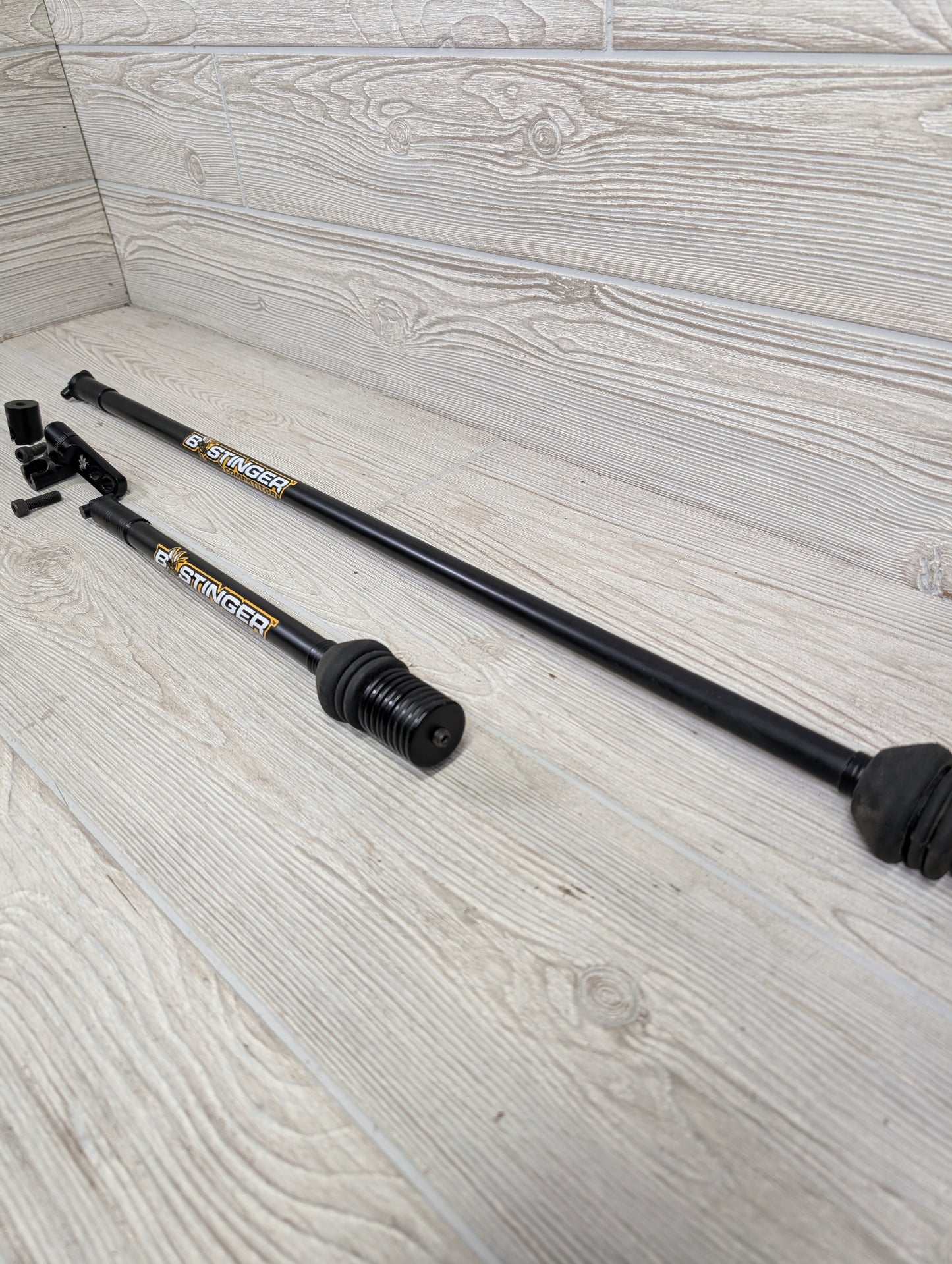USED B Stinger Competitor Carbon Stabilizer Black set 30''-12'' and front DC and back bar mount DC
