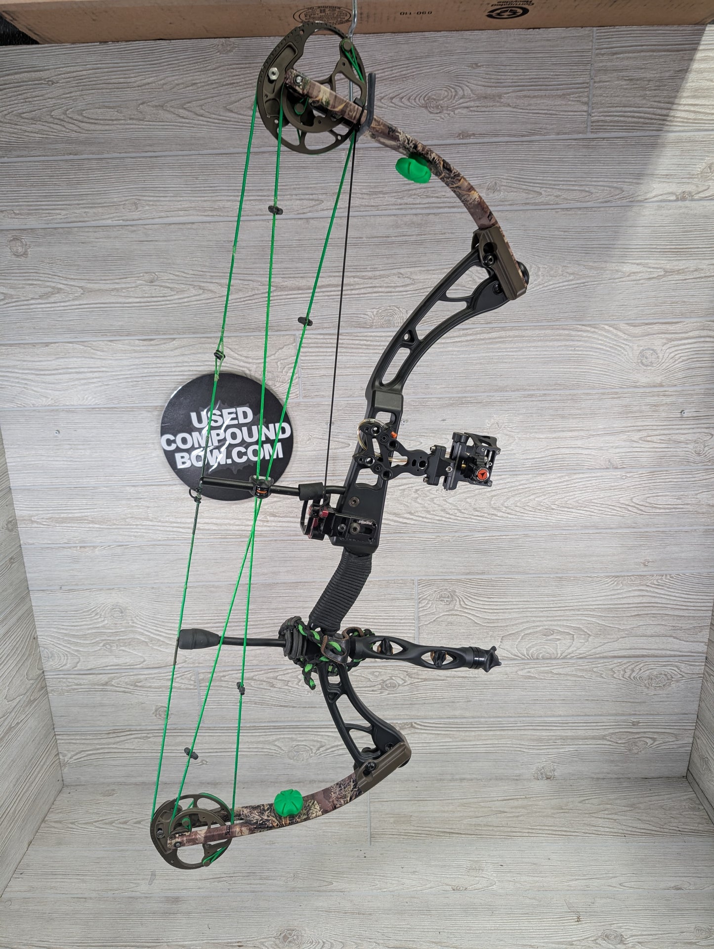 2012 Elite Answer Right Hand Black Riser Camo Limbs Package 50-60#